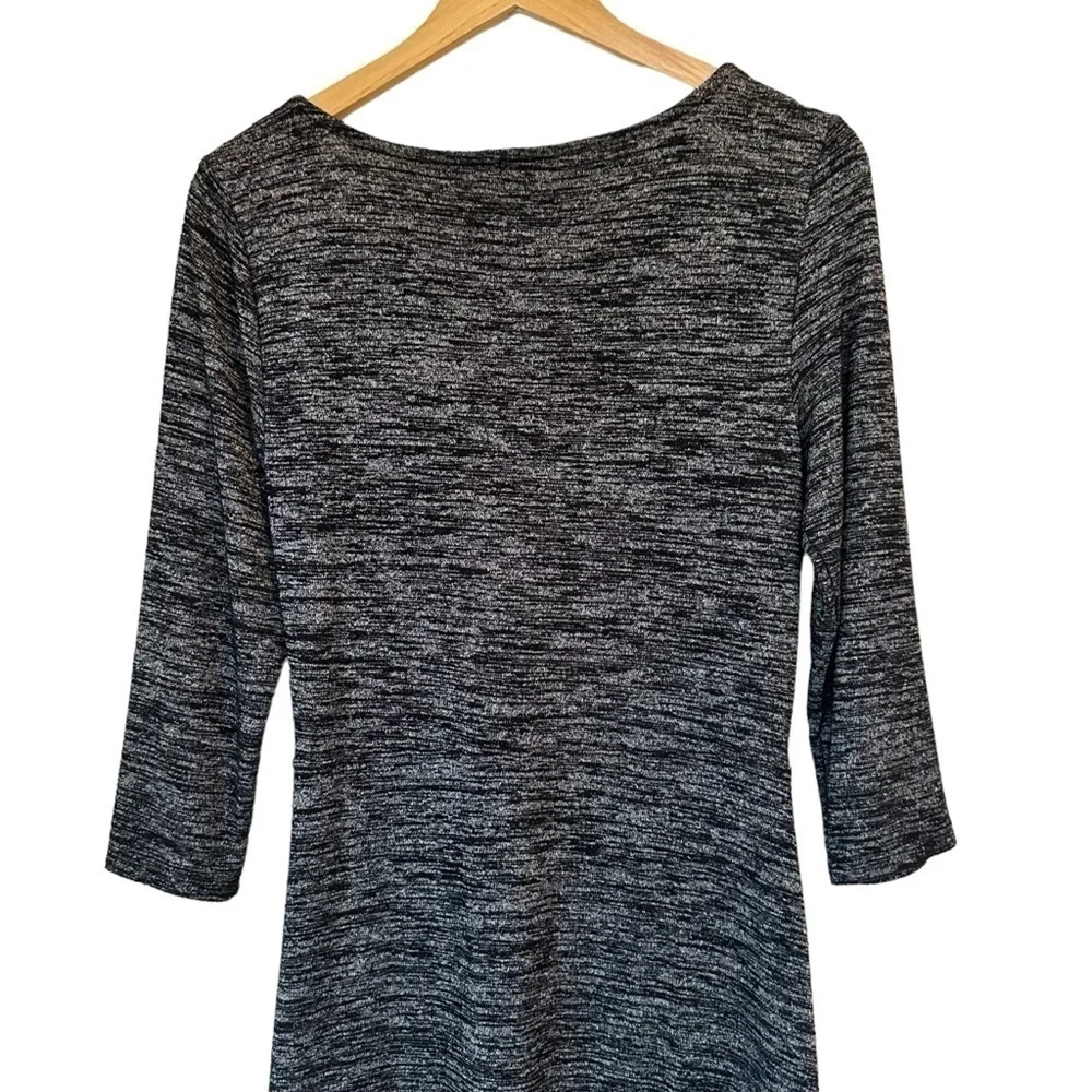 Talbots Gray Marled Ruched Waist Dress, MP